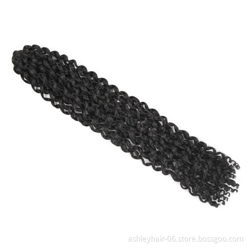 curly synthetic braiding hair synthetic crochet hair extensions water braid 18inches 80g